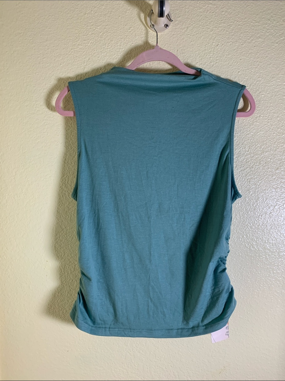 NWOT Women's Teal Muscle Tee Sleeveless Top, Size XL